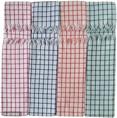 Cotton Multicoloured Bath Towels -Pack Of 4-thumb3