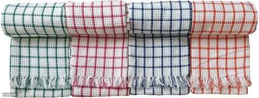 Cotton Multicoloured Bath Towels -Pack Of 4-thumb2