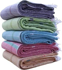 Cotton Multicoloured Bath Towels -Pack Of 5-thumb3