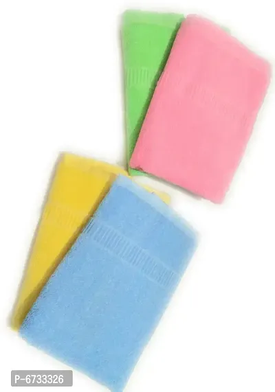 Terry Cotton Multicoloured Bath Towels -Pack Of 4