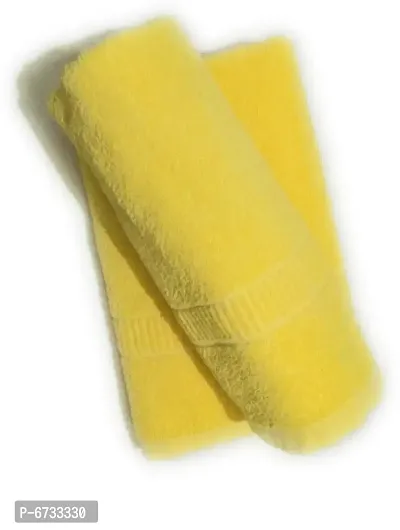 Terry Cotton Yellow Bath Towels -Pack Of 2-thumb0