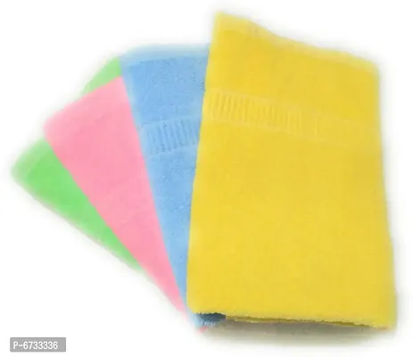 Terry Cotton Multicoloured Bath Towels -Pack Of 4