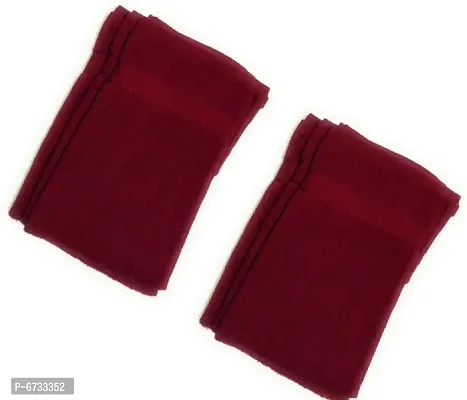 Terry Cotton Maroon Hand Towels -Pack Of 6-thumb2