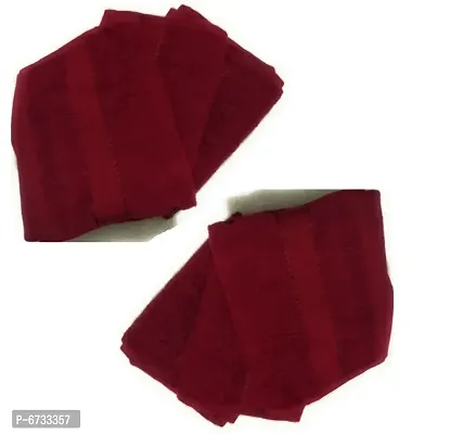 Terry Cotton Maroon Hand Towels -Pack Of 6-thumb2