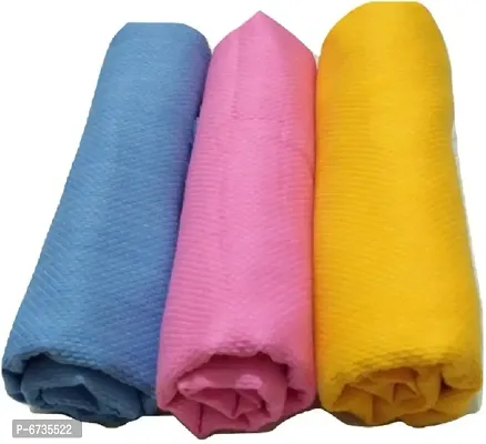 Cotton Multicoloured Bath Towels -Pack Of 3