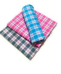 Cotton Multicoloured Bath Towels -Pack Of 3-thumb1