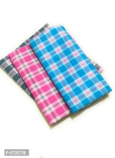 Cotton Multicoloured Bath Towels -Pack Of 3-thumb3