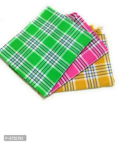 Cotton Multicoloured Bath Towels -Pack Of 3-thumb2