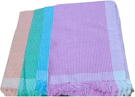 Cotton Multicoloured Bath Towels And Hand Towels -Pack Of 4-thumb1