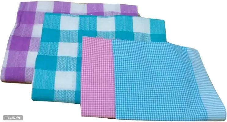 Cotton Multicoloured Bath Towels And Hand Towels -Pack Of 4-thumb0