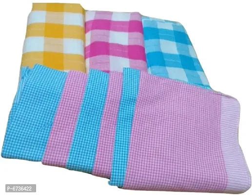 Cotton Multicoloured Bath Towels And Hand Towels -Pack Of 9