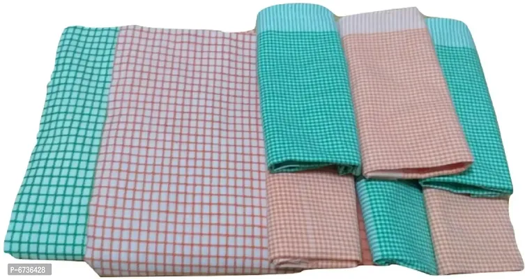 Cotton Multicoloured Bath Towels And Hand Towels -Pack Of 8-thumb0