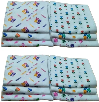 Soft Cotton Multicoloured Hand Towels Set Of 12 vol-4