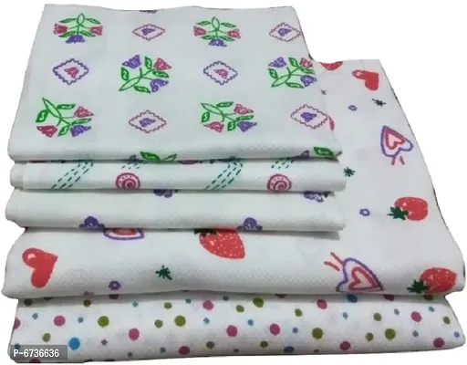 Cotton Multicoloured Bath Towels -Pack Of 5