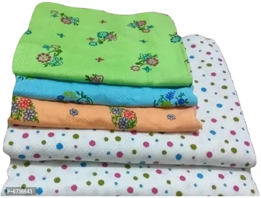 Cotton Multicoloured Bath Towels -Pack Of 5