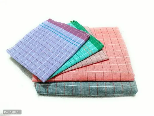 Cotton Multicoloured Bath Towels And Hand Towels -Pack Of 5
