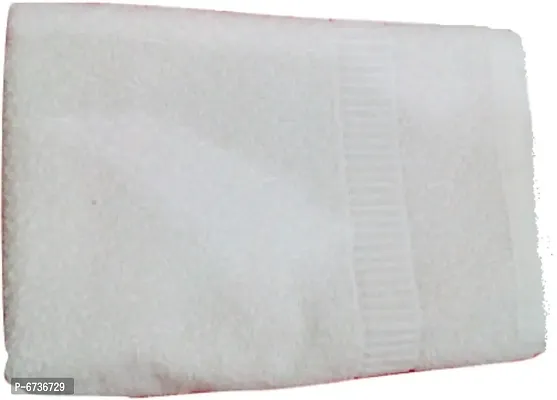 Terry Cotton White Bath Towels -Pack Of 1