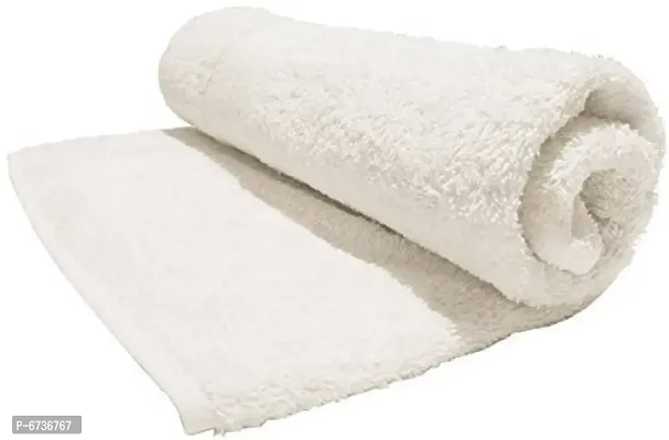 Terry Cotton White Bath Towels -Pack Of 1