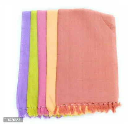 Cotton Multicoloured Bath Towels -Pack Of 5-thumb0