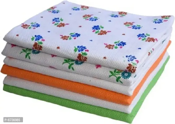 Cotton Multicoloured Bath Towels -Pack Of 6-thumb0