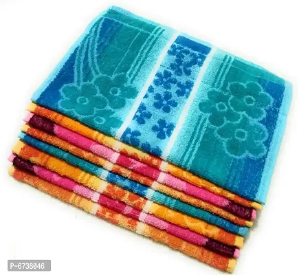 Cotton Multicoloured Hand Towels And Face Towels -Pack Of 8-thumb0