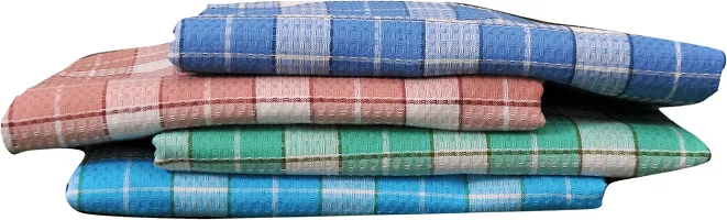 Cotton Multicoloured Bath Towels -Pack Of 4-thumb2