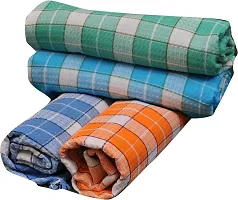 Cotton Multicoloured Bath Towels -Pack Of 4-thumb1