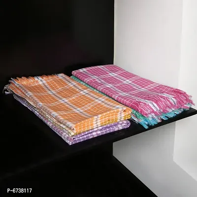 Cotton Multicoloured Bath Towels -Pack Of 6