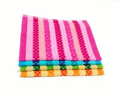 Cotton Multicoloured Hand Towels And Face Towels -Pack Of 4-thumb1