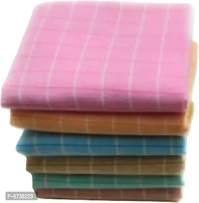 Cotton Multicoloured Bath Towels -Pack Of 5
