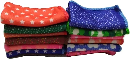 Soft Cotton Multicoloured Face Towels Set Of 12 vol-13