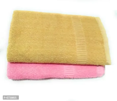Terry Cotton Multicoloured Bath Towels -Pack Of 2