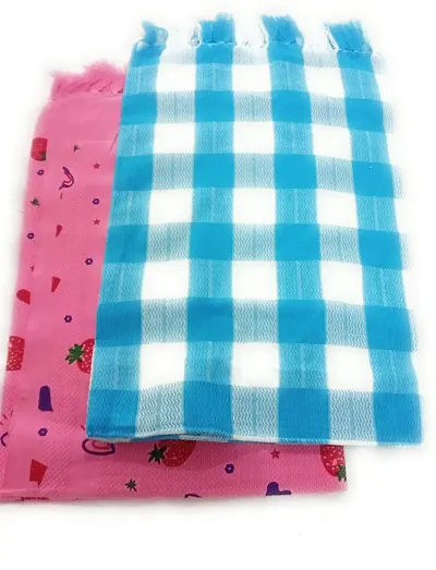 Soft Cotton Multicoloured Bath Towels -Set Of 2 vol-4