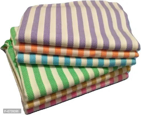 Cotton Multicoloured Bath Towels -Pack Of 6-thumb0