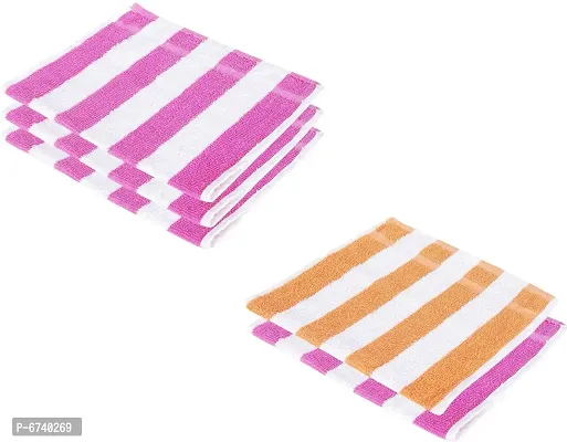 Cotton Multicoloured Hand Towels -Pack Of 5-thumb0