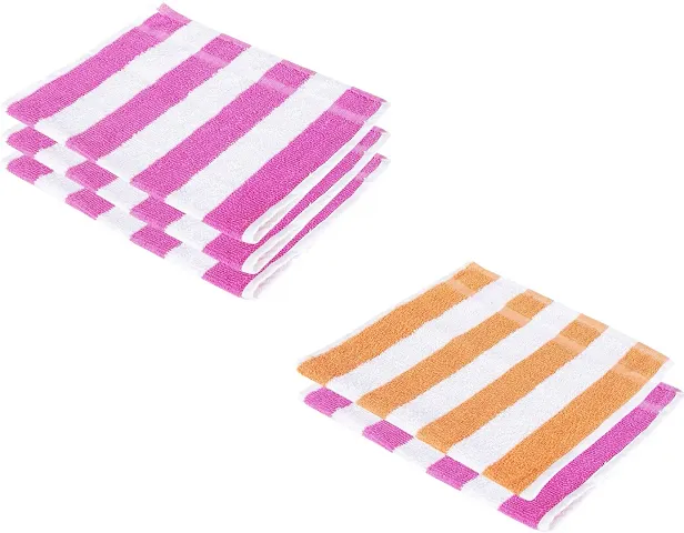 Soft Cotton Multicoloured Hand Towels Set Of 5 vol-2