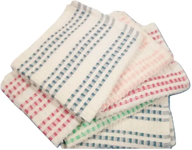 Soft Cotton Multicoloured Face Towels Set Of 6 vol-7