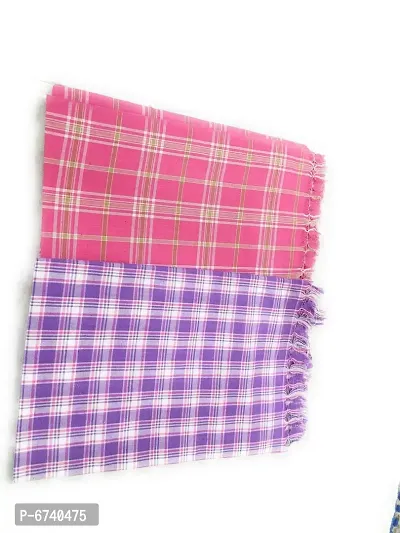 Cotton Multicoloured Bath Towels -Pack Of 2