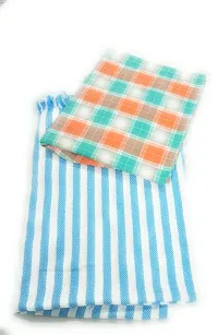 Cotton Multicoloured Bath Towels -Pack Of 2-thumb1