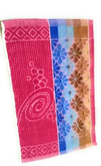Cotton Multicoloured Hand Towels -Pack Of 4-thumb3