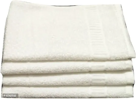Terry Cotton White Hand Towels And Face Towels -Pack Of 24-thumb2