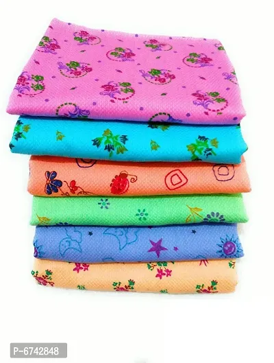 Cotton Multicoloured Bath Towels -Pack Of 6