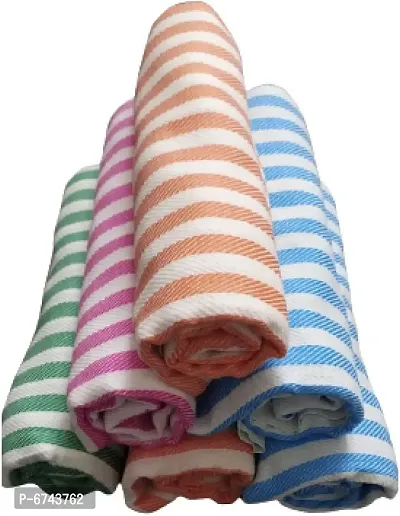 Cotton Multicoloured Bath Towels -Pack Of 6