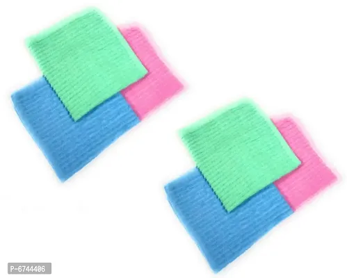 Cotton Multicoloured Face Towels -Pack Of 6-thumb2