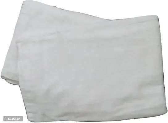 Terry Cotton White Bath Towels -Pack Of 2