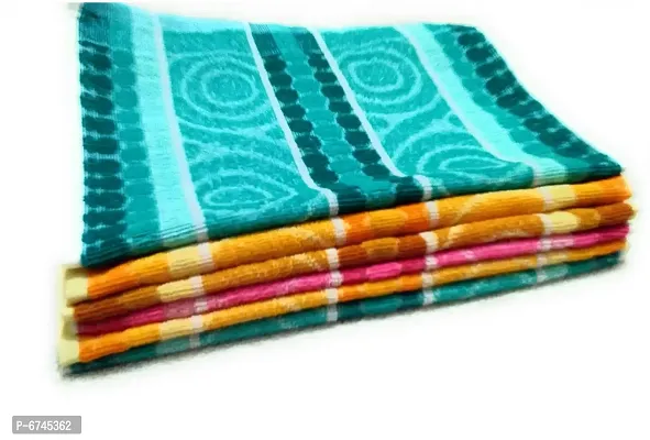 Cotton Multicoloured Hand Towels -Pack Of 6-thumb0