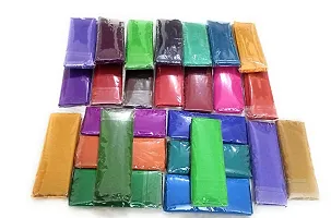 Silk Multi-colors Unstitched Fancy Blouse Materials 1 Meters Each.(Pack of 5 Pieces) - EA1-thumb1