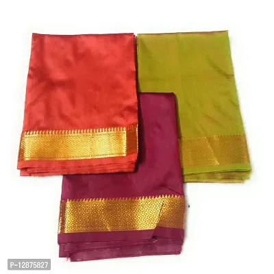 Reliable&nbsp;Unstitched Cotton Silk Blouse Material For Women (Pack of 3)