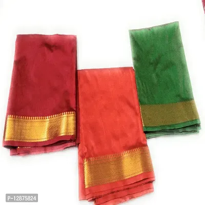 Reliable&nbsp;Unstitched Cotton Silk Blouse Material For Women (Pack of 3)