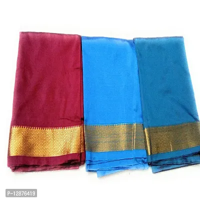 Reliable&nbsp;Unstitched Cotton Silk Blouse Material For Women (Pack of 3)